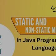 Java Tutorial Static Vs Non Static Method