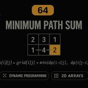 LeetCode 64 Minimum Path Sum Java Solution Dynamic Programming