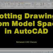 Печать чертежей из пространства модели в AutoCAD