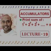 Program On Accumulator Lecture 19 BlueJ
