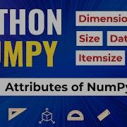 L3 Attributes Of NumPy Arrays Dimension Shape Size Data Type Itemsize Python NumPy Tutorial