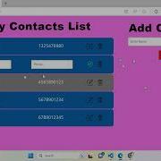 Contact List Coding Ninjas React Skill Test