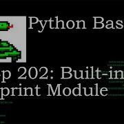 Python Basics Built In Pprint Module