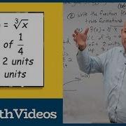 Write The Equation Of The Cube Root Function Given Transformations