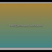 PHP Command Not Found