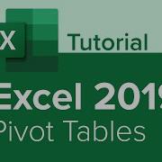 Excel 2019 Pivot Tables Tutorial