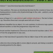 Java Interview Question And Answer Does Java Have Pointers Java References