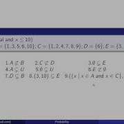 Finite Math 1 Set Theory And Probability