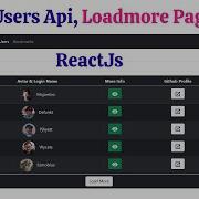Reactjs Github Users Api With Load More Pagination Live Searching Bookmarks With Source Code