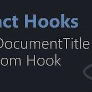 React Hooks Tutorial 31 UseDocumentTitle Custom Hook English