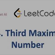 LeetCode Q 414 Third Maximum Number