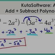 KutaSoftware Algebra 1 Adding And Subtracting Polynomials Part 1