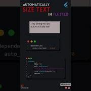 Auto Size Text In Flutter By 2bytecode Fluttertutorialforbeginners Flutterdeveloper