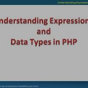 31005 Expressions And Data Types In PHP