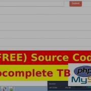 Autocomplete TextBox AJAX PHP MYSQL