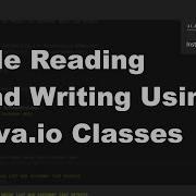 Java 2 Online Files 01 File Reading And Writing Using Java Io Classes