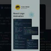HTML CSS React Logo Animation Shots Animation Css Viralshorts Trendingshorts