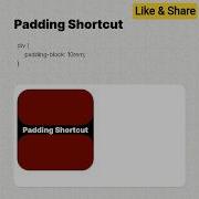 Padding Shortcut Css Html Javascript Js Tips Tricks Webdevelopment Programming Coding