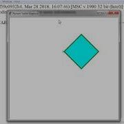 Drawing Rhombus Python Turtle Graphics