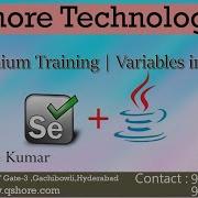 Qshore Technologies Selenium Training Variables In Java