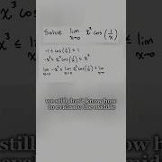 How To Use The Squeeze Theorem In Calc 1 Maths Calculus Tutor