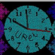 DANSK Processing Fractal Text Clock