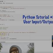 Python Tutorial 5 User Input Output