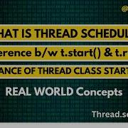 What Is Thread Scheduler Difference Between Thread Class Run And Start Method Multithreading