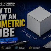 How To Construct A Basic Isometric Cube Step By Step Engineering Drawing Tutorial