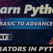 Operators In Python Python Tutorial Day 5