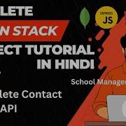 MEAN Stack Full Project In Hindi Part 7 Get Delete Contact API Node Js Express MongoDB