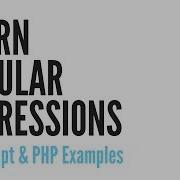 Learn Regular Expressions JavaScript PHP Examples