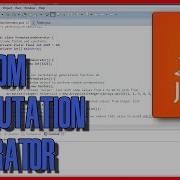 JAVA Random Permutation Generator Class