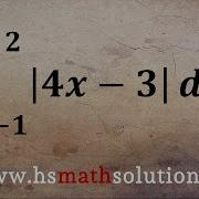 Definite Integral With Absolute Value Example
