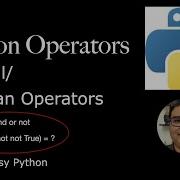 Python Operators Logical Boolean Operators
