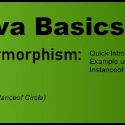 Java Basics Polymorphism And InstanceOf Operator