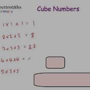 Cube Numbers Primary