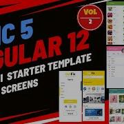 Ionic 5 Angular 12 Modern UI Componenet 15 Mobile Screens Tutorial Vol 2