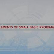 Small Basic Program Elements Of Small Basic Programming