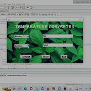 Temperature Converter Java Swing