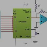 MC1408 Dac Or DAC0808 DAC Converter Interfacing ह न द