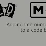 Pandoc S Markdown Adding Line Numbers To A Code Block