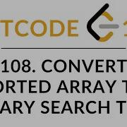 Convert Sorted Array To Binary Search Tree 108 JavaScript Recursive Solution LeetCode 101