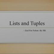 Tutorial 5 List And Tuple In Python Data Types In Python