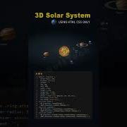 Solar System Of Galaxy Animation Pure CSS And HTML Solar System Animation CSS Shorts Solarsystem
