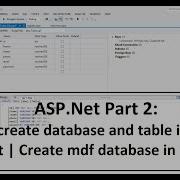 ASP Net Part 2 How To Create Database And Table In Asp Net Project Create Mdf Database In Asp