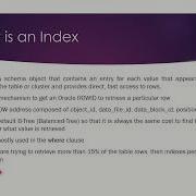 Oracle SQL Performance Tuning Day 5 Types Of Indexes What Is An Index