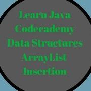 Codecademy Learn Java ArrayList Insertion Data Structures