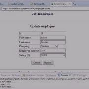 JSF And JDBC Eclipse Project 10 Updating An Object In A JSF View And Saving It Into The Database
