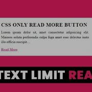 How To Create Read More Text Button With CSS Only Very Simple And Creative Read More Button